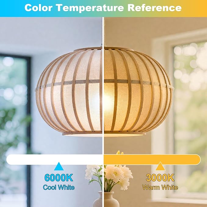 Dimmable E12 Led Bulbs 120W 150W Equivalent 12W Candelabra Light Bulbs, Cool White 6000K, AC120V 1000 Lumen for Chandelier Ceiling Fan,3 Pack - Bloomnest