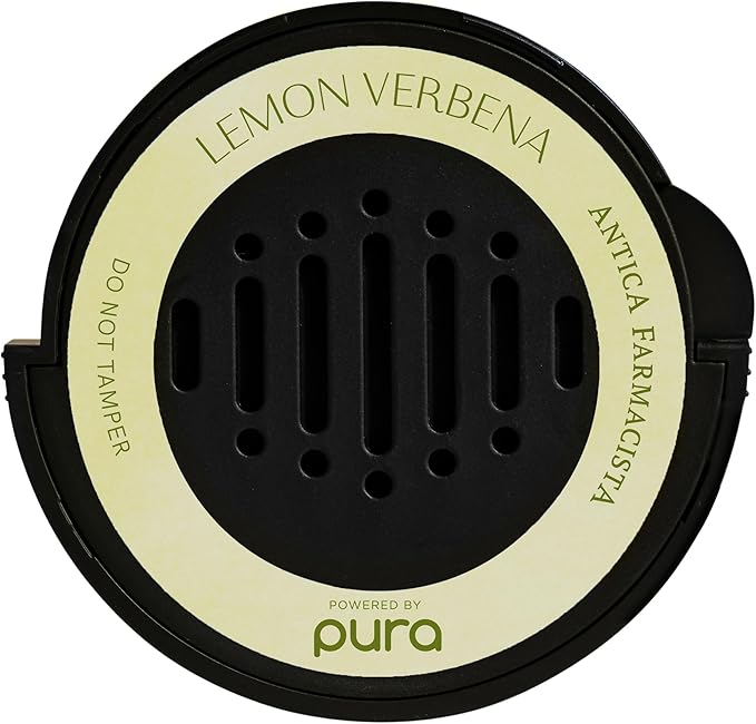 Pura Car Scent Refill - Fragrance for Pura Car Diffuser - Clean & Safe Luxury Diffuser Scent - Long-Lasting Fragrance for 30 Days of Aroma - Lemon Verbena - Bloomnest