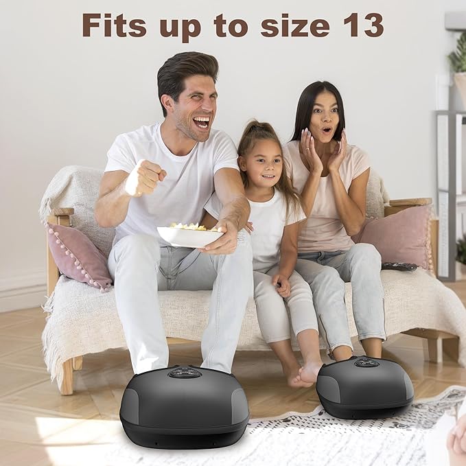 Foot Massager with Heat,Compression,Vibration, FSA Eligible/HSA Eligible Shiatsu Feet Massager for Plantar Fasciitis,Neuropathy, Heated Foot Massage Warmer, Size 13, Gifts, Remote Control - Bloomnest