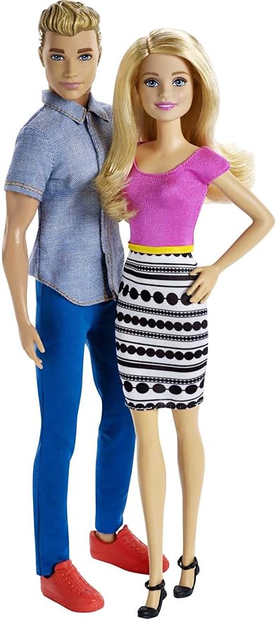 Barbie Dolls, Barbie and Ken Doll 2-Pack Featuring Blonde Hair and Bright Colorful Clothes, Kids Toys and Gifts (Amazon Exclusive) - Bloomnest