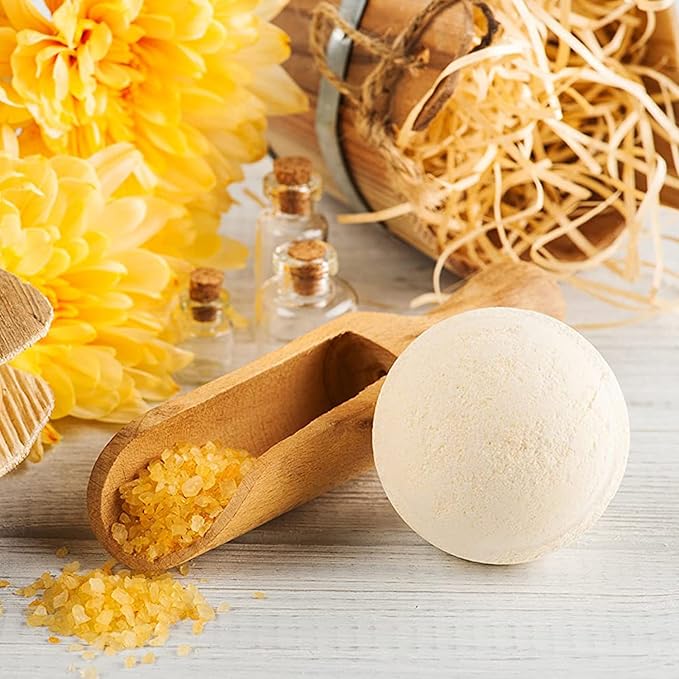 Nature's Beauty Oatmeal Fragrance-Free Bath Bomb Multi-Pack - Natural Hand Crafted, Non-Staining, Luxury Fizzy Spa Bomb, Sooth Dry + Itchy Skin Made w/Almond + Coconut Oil, 4.6 oz (4 Pack)