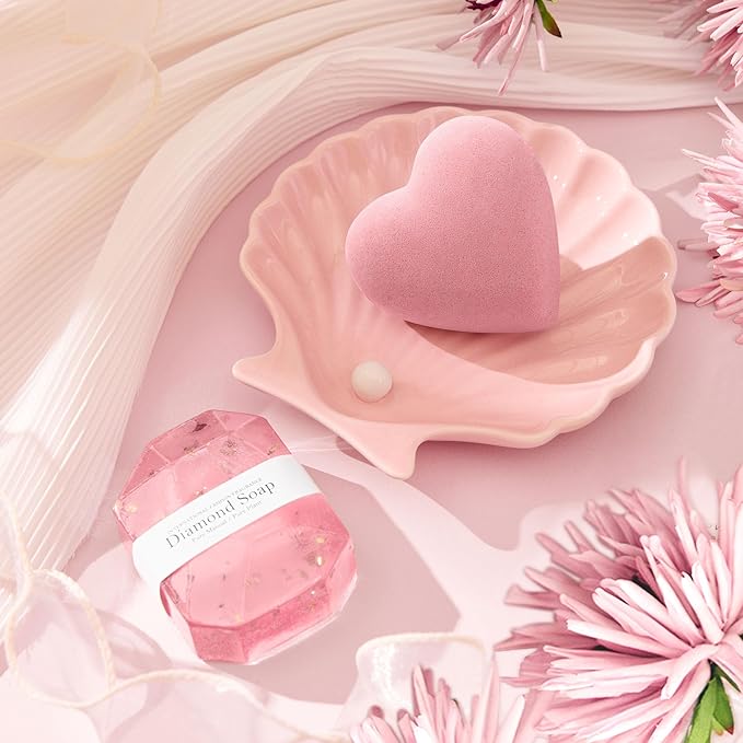 Valentines Day Gifts for Her Wife Girlfriend Women, Self Care Get Well Soon Gifts, Luxury Rose Spa Bath Gift Basket - Unique Birthday Christmas Mothers Day for Mom Grandma Daughter