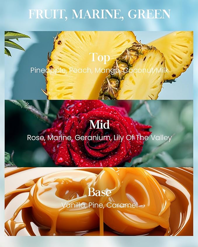 M&SENSE Oceanic Breeze Scented Candles Summer Soy Candle, Beach Candles Scented for Stress Relief Meditation Relaxing, Housewarming Gifts for Women Men, 11.3oz 70 Hour Long Burning - Bloomnest