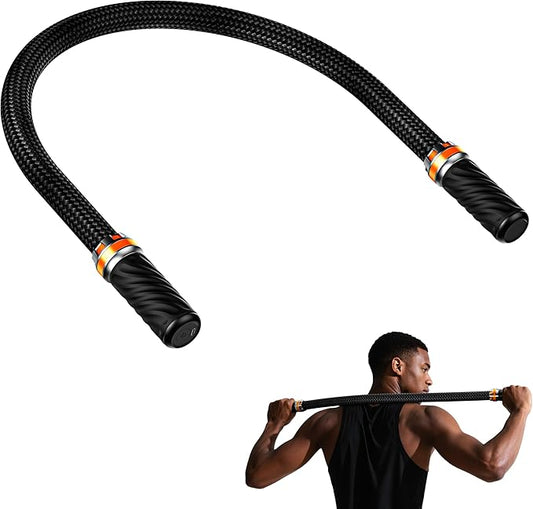 HYAKO S1 3D Flexible Pro Back Massage Rope - Handheld Vibration Therapy Massager & Hands-Free for Lower Back Pain Relief, 3000-7000 RPM Deep Tissue Muscle Massage Gun,Ideal for Athletes,Gym & Home Use - Bloomnest