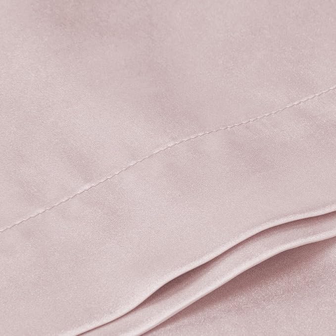 BEDELITE Satin Body Pillow Cover, Super Soft and Cooling Body Pillow Pillowcase for Hair and Skin, Breathable Silky Full Long Pillowcase Cover(20"x54", Lotus Pink) - Bloomnest