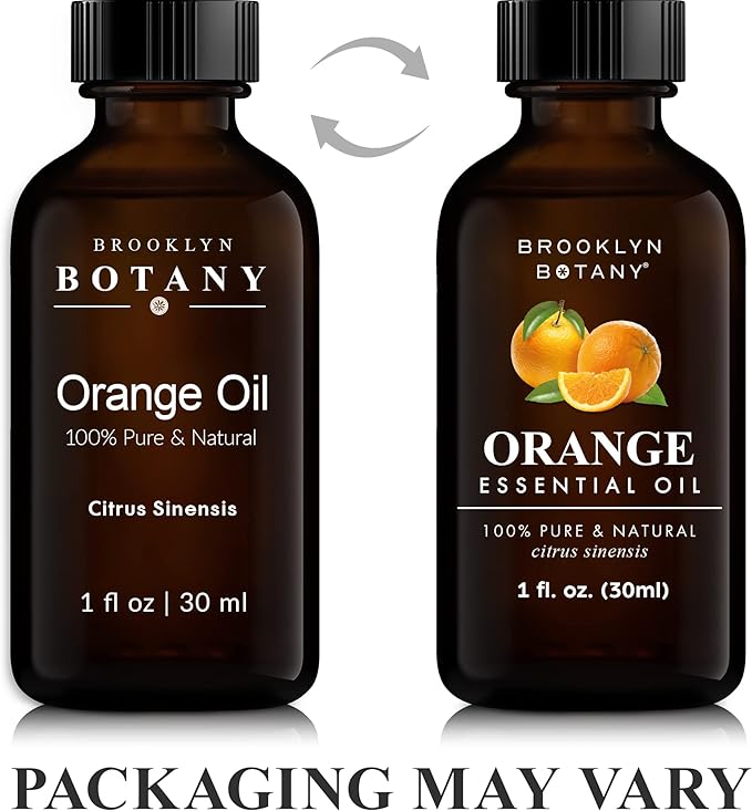 Brooklyn Botany Sweet Orange Essential Oil - 100% Pure and Natural - Premium Grade Oil with Dropper - for Aromatherapy and Diffuser - 1 Fl Oz - Bloomnest