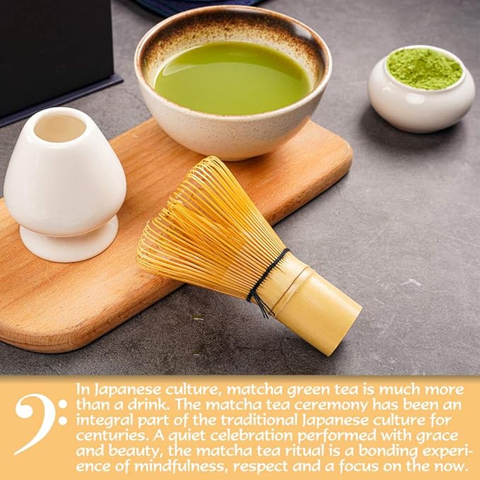 Bamboo Matcha Whisk and Bowl Set - Authentic Matcha Kit for Traditional Tea, 9 Pcs - Bloomnest