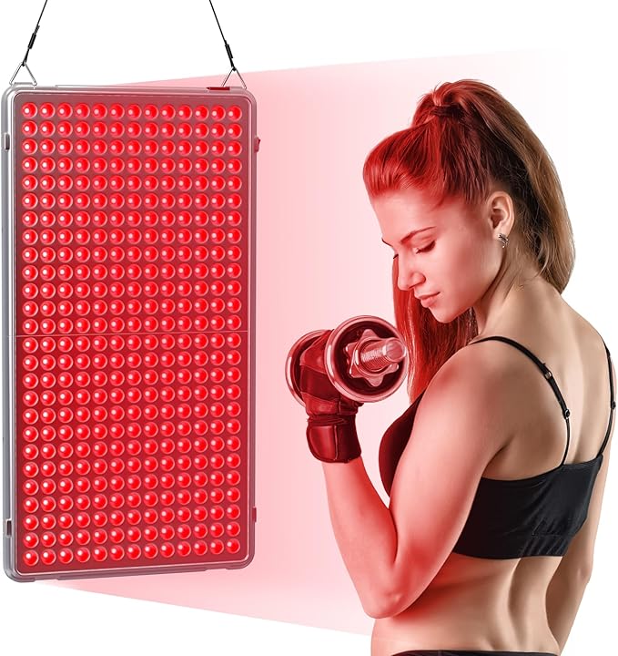 Red Light Therapy 338 LEDs Deep Red 660nm Red Light Therapy Device for Body Face for Pain Relief, Skin Health, Anti-Aging Mhpoycd
