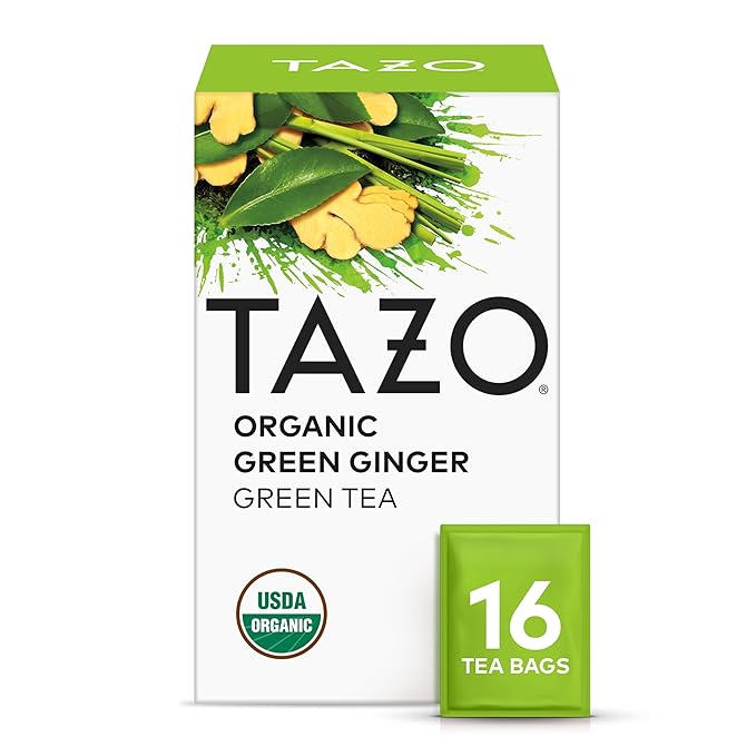 TAZO Tea Bags, Green Tea, Organic Zen, Green Ginger & Peachy Green (1ea) (Variety Pack) - Bloomnest