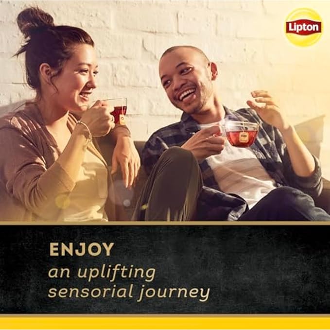 Lipton Black Tea English Breakfast, Pyramid Tea Bags, Flavored Teabags for a Refreshing Cup of Tea, 80 Total Tea Bags (20ct - Pack of 4) - Bloomnest