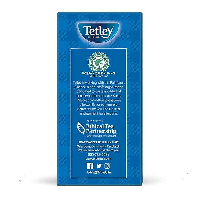 Tetley, Decaffeinated Classic Black Tea Bags, 72 Count - Bloomnest