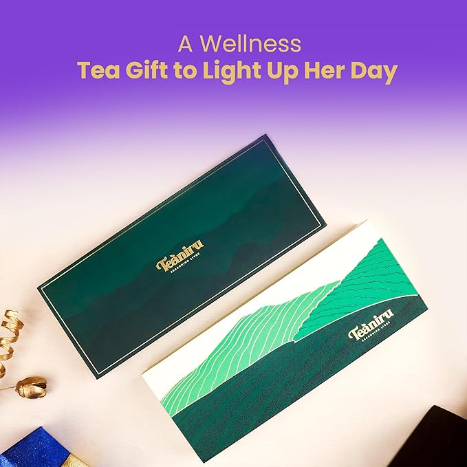 Teaniru, Gourmet Tea Collection – 6 Flavored Loose Leaf Set | 100% Pure Leaf with Real Ingredients | Gluten Free Tea – Brew it Hot or Cold, Serves up to 200 Cups | Gourmet Gift Sets | Thanks Giving - Bloomnest