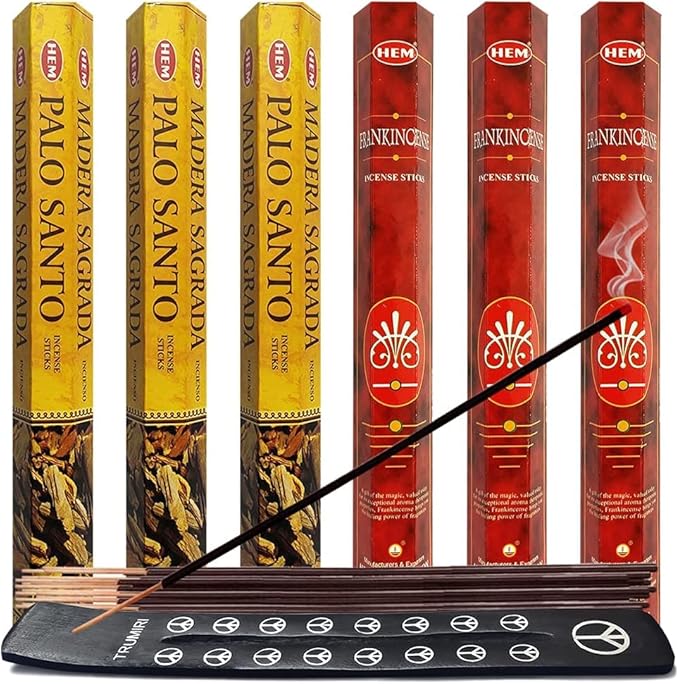 Palo Santo Incense Sticks & Holder Bundle Variety Pack from Hem Trumiri Insense Insence