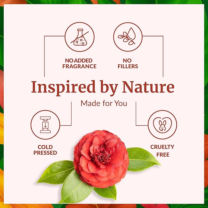 SVA Camellia Seed Oil Organic - 4 Fl Oz – 100% Natural Cold Pressed Organic Camellia Oil - for Face, Skin Care, Hair Care, Scalp Massage & Body Massage – Carrier Oil with Dropper - Bloomnest