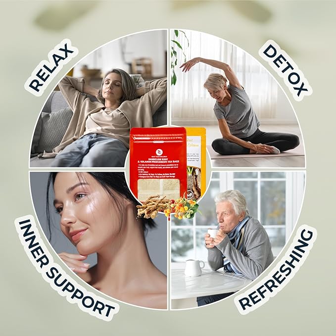 Dandelion Root Tea Samplers with Solanum Trilobatum - 10 Count, Bamboo Tong Included, Re-Steep Pure Herbal Tea Detox Blend for Strength Balance, Energy Support - Bloomnest