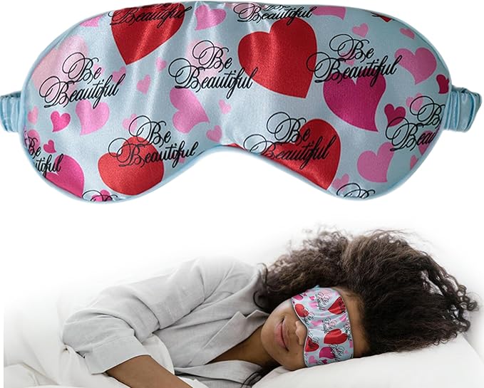 Luxury Elastic Band Sleep Mask – Soft, Lightweight & Ultra Comfort-Perfect for Light Blocking Wake up Radiant-Blue - Bloomnest