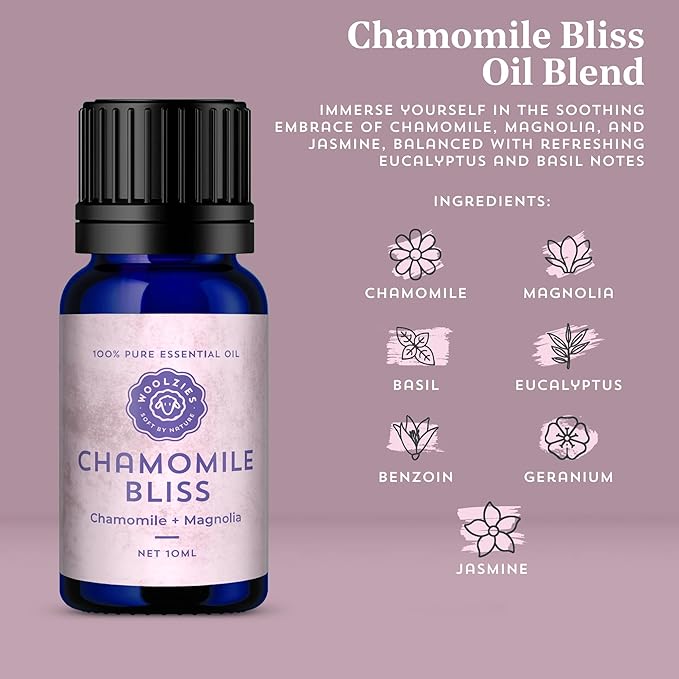 Laundry Essentials Essential Oil Set: Use with Wool Dryer Balls or Oil Diffuser Elevate Your Laundry with All-Natural Aromatherapy Scents | Fresh Laundry, Chamomile Bliss, Pure Linen 10 ML - Bloomnest