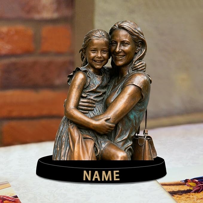 Custom Photo Copper Metal Style Desk Decor Photo Frame Sign Plaque 2D Flat Printing, Personalzied Copper Metal Style Picture Frame for Couple Wedding Family Anniversary Birthday Gifts - Bloomnest