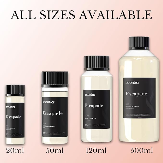 Scentia Hotel Diffuser Oil Inspired by 5-Star Hotel Scent - 20 mL 0.67 fl oz - Aromatherapy Fragrance Oil Inspired by 5 Star Hotel - Escapade - Bloomnest