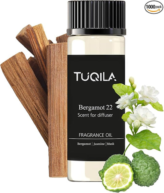 Hotel Bergamot Essential Oil 20ML Sampler Waterless Scent Oil for Cold Air Diffusers, Luxury Aroma Fragrance Oils for Home, Spa&Office-Long Lasting Aromatic Oils - Bloomnest