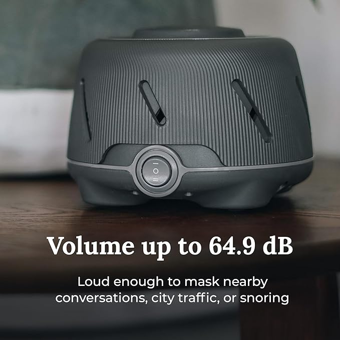 Yogasleep Dohm (Charcoal) The Original White Noise Machine, Relaxing Natural Sound from a Real Fan, Noise Cancelling for Office Privacy, Sleep Aid for Adults & Baby, Travel Size Pink Noise Machine - Bloomnest