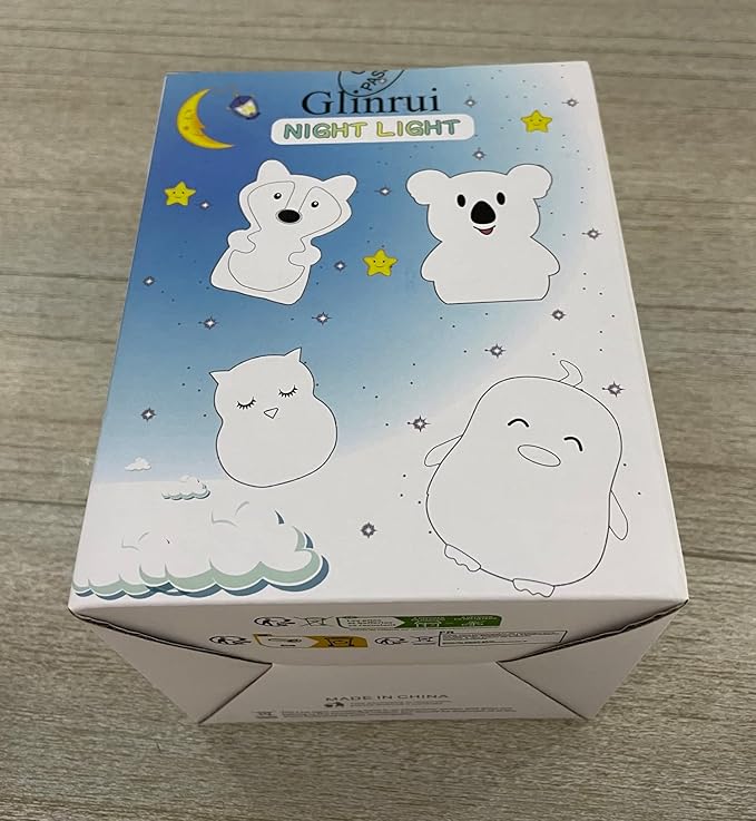 Large Fox Night Lights for Kids, Silicone Night-Light, Bedside lamp, 9 Colors Baby Sleep Light Children's Bed Bedroom Lamp for Toddlers/Boys/Girls/Adults/Bedroom/Outdoor/Camping/Gift - Large - Bloomnest