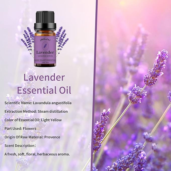 yethious Vanilla Essential Oil for Diffuser Organic Vanilla Lavender Essential Oil Set Lavender Oil 100% Pure Aromatherapy Oils - 2pcs X 10ml - Bloomnest