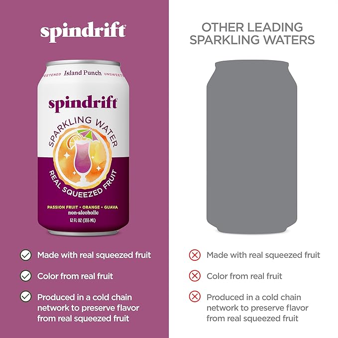 Spindrift Island Punch Can 12 Ounce (Pack of 24) - Bloomnest