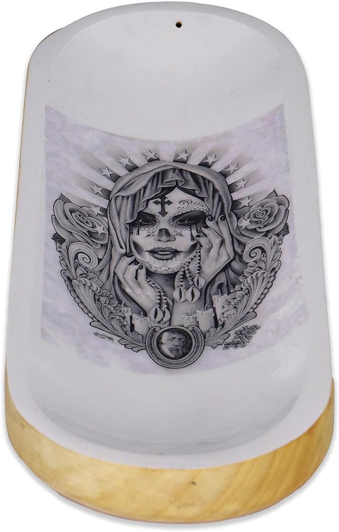 Bless-International Traditional-Handmade-Tray-Burner Wooden-Trat-Incense-Stick-Holder Ash-Catcher-Stand for-Aromatherapy-Meditation-Yoga (Angel Girl, 11x4x1.22 Inches) - Bloomnest