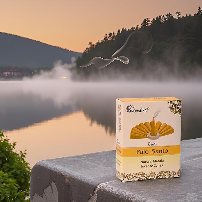 ARO VATIKA Vedic Palo Santo Natural Masala 120 Incense Cones in Pack of 12 Boxes |12 Assorted Fragrances Dhoop Cones | Best for Prayer, Reiki, Meditation and Relaxation | Burn time- 25 Mins AROVATIKA