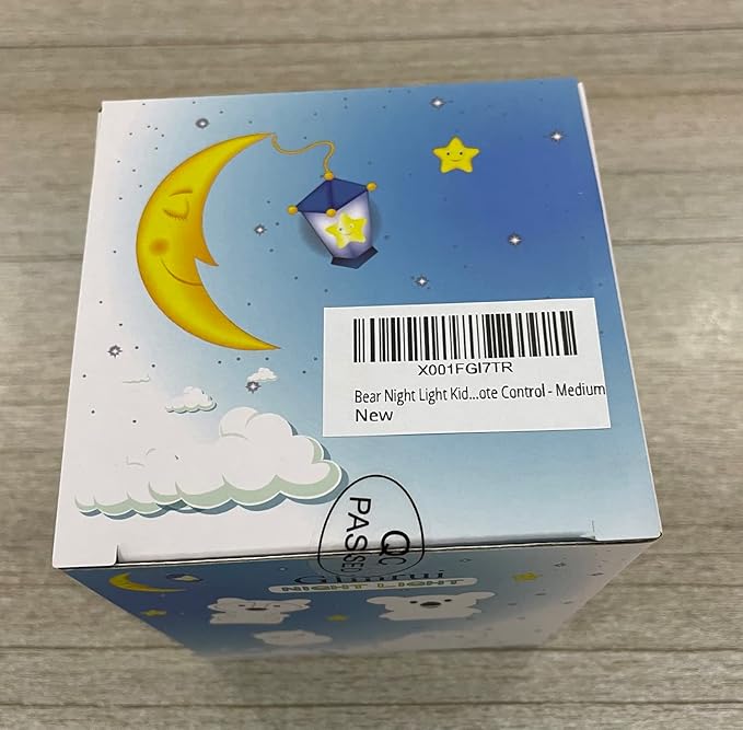 Bear Night Lights for Kids, Bedside lamp for Children, Baby Nursery Light - Break Resistant/Eye Caring/Adjustable Brightness Color/Time Setting/Gifts for Kids Babies Boys Girls - Medium - Bloomnest