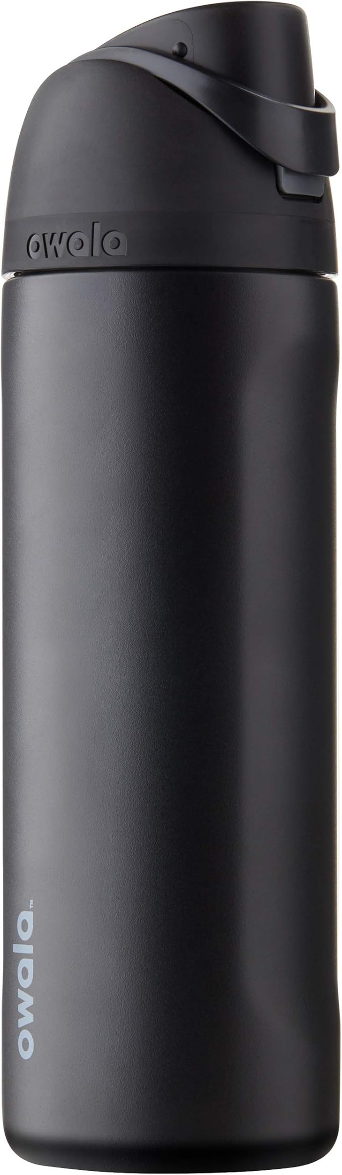 Owala FreeSip Insulated Stainless Steel Water Bottle with Straw, BPA-Free Sports Water Bottle, Great for Travel, 24 Oz, Very, Very Dark Owala