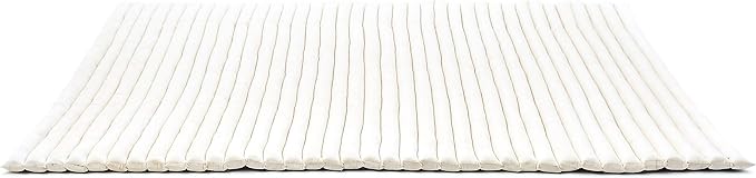 Leewadee - Foldable Floor Mattress - Japanese Roll Up Futon -Trifold Tatami Mat- Guest Floor Bed - Camping Mattress - Thai Massage Mat, Kapok Filled, 75 x 57 inches, Ecru - Bloomnest