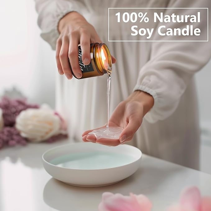 MOASITN Blueberry Highly Scented Candles for Home| Natural Soy Aromatherapy Candle| Handmade Long Lasting Jar Candle Gift for Women,Men as Birthday,Summer,Relaxing,Gifts| 7oz - Bloomnest