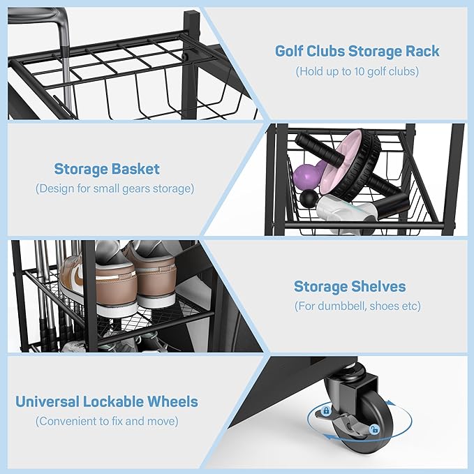 PLKOW Weight Rack for Dumbbells, Home Gym Storage for Dumbbells Yoga Mat Kettlebells, Yoga Mat Storage Rack for Garage, Home Gym - Bloomnest