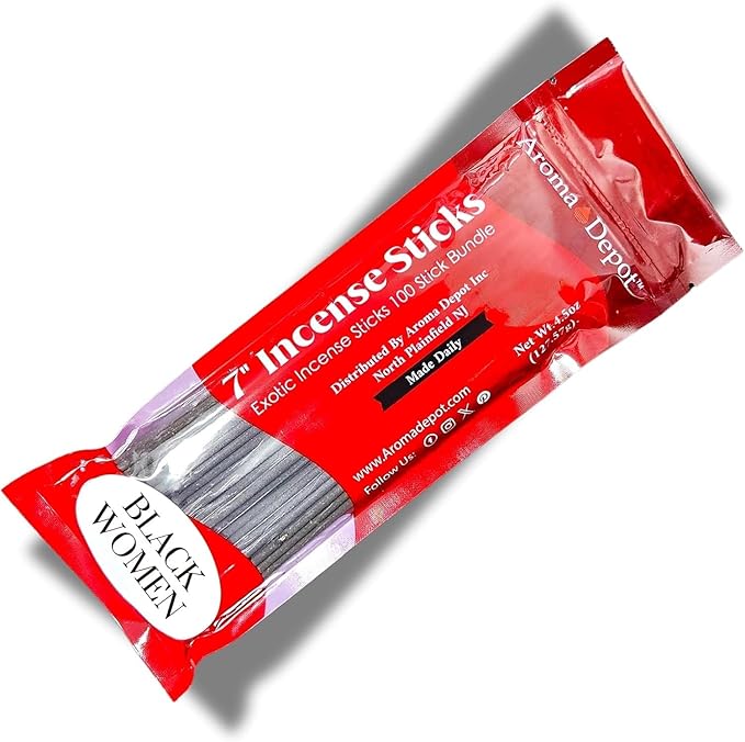 Caribbean Fantasy Most Exotic Charcoal 7" Incense Sticks. Approx. 85 to 100 Sticks Per Bundle, Length - 7 Inches, Each Natural Stick Burns for 35 to 45 mins Each. Long Lasting. Guarantee 100% Pure AromaDepotInc