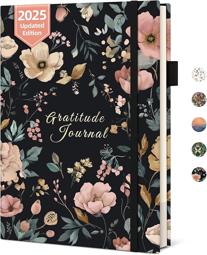 Gratitude Journal for Women – Undated Daily Mindfulness & Manifestation Journal with Prompts for Cultivate Affirmations, Positivity, Self-Care & Happiness - Evening Petals - Bloomnest