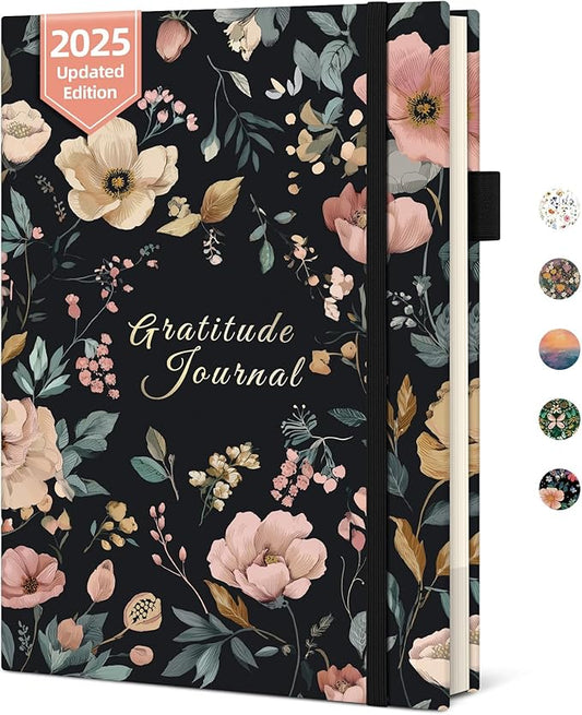 Gratitude Journal for Women – Undated Daily Mindfulness & Manifestation Journal with Prompts for Cultivate Affirmations, Positivity, Self-Care & Happiness - Evening Petals - Bloomnest
