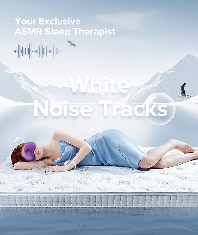 TOPOINT Sleep Mask with Bluetooth Headphones, 3D Eye Mask for Sleep Headphones with White Noise, Total Blackout, 5.4 Bluetooth, Timer, 15 Hours for Women Men, Travel, Meditation, Nap, CPAP Users - Bloomnest