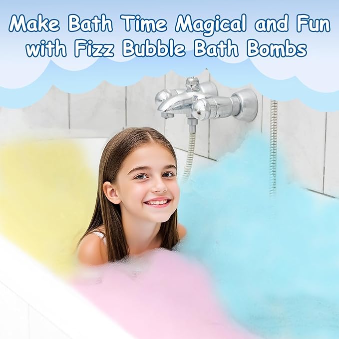 Bath Bombs Advent Calendar 2025 Kids with Surprise Toys Inside 24 Days of Christmas Countdown Calendar Donut Cupcake Bath Bombs Set Birthday Christmas Gifts for Kids Girls - Bloomnest