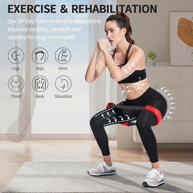 Hip & Core System, Resistance Loop to Stretch, Core Fitness Glute Workout Bands - Bloomnest