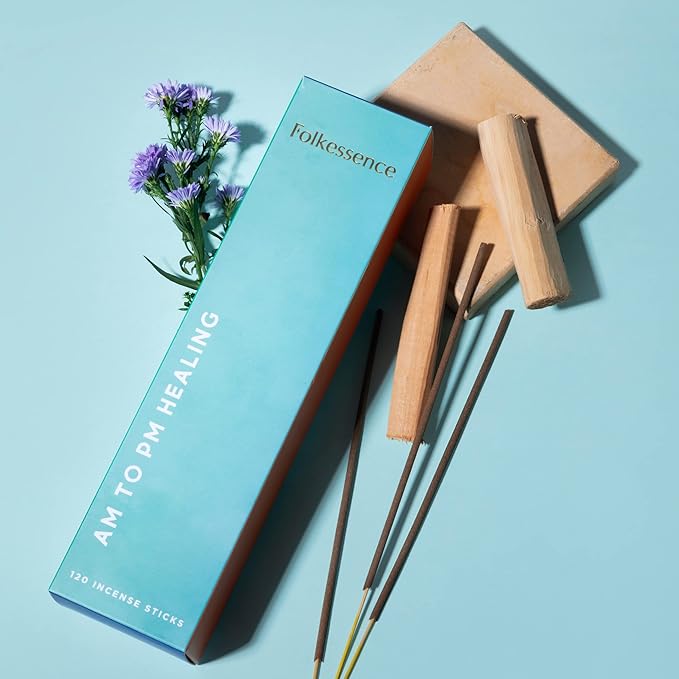 Folkulture Incense Sticks (120 Sticks) | Set of 6 Premium Incense For Calm, Aromatherapy, Daily Use| No Charcoal,Organic, Non Toxic, 45 Mins, Long Burning Lavender, Patchouli,Sandalwood Insence-Sticks FOLKULTURE
