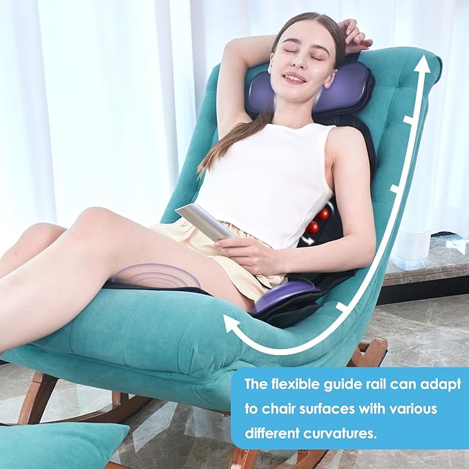Shiatsu Massage Cushion with Heat,Kneading Massager with Vibration,Seat Massager for Office - Bloomnest