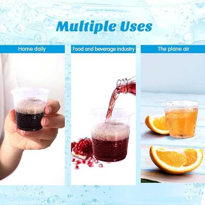 3oz Disposable Plastic Cups 500 Pack,Small Mouthwash Cups, Bulk Sample Tumblers for Home, School, Office, Parties, or Commercial Use - Bloomnest