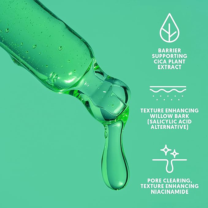 By Nature Calming Face Serum - Cica+10% Niacinamide+Willow Bark - Purifying Facial Serum with Cica Plant Extract & Texture Enhancing Niacinamide - Skincare from New Zealand - 1 fl. Oz - Bloomnest