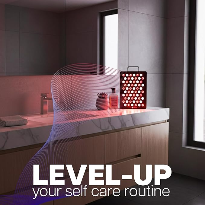Life Finds 9 x 13 inch Red Light Therapy Panel Lamp for Skin and Muscles, Near Infrared Treatment, 60-LEDs, 78W, 5 Wavelength Modes, 217 Irradiance, Remote Control, LF-RL16 LifeFinds