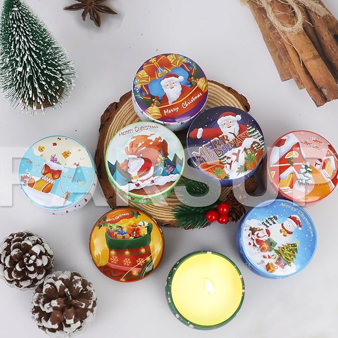 12 Pack Christmas Scented Candles, 2.5OZ Jar Candles, 12 Christmas Fragrances Scented Candle Set for Women, 12 Hour Burning Time, Candle Gift for Mom, Grandma, Teacher, Coworks - Bloomnest