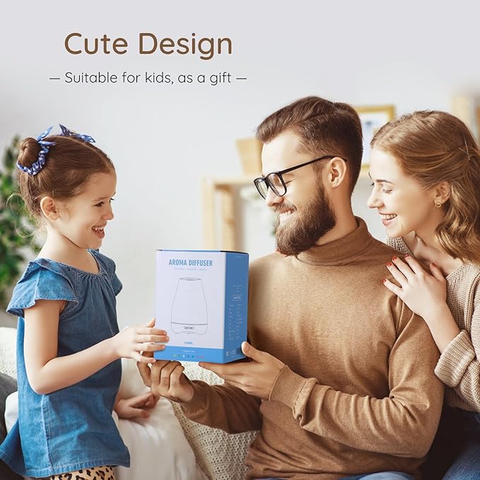 Aromatherapy Essential Oil Diffuser for Room: Air Humidifier Aroma Scent Cool Mist Diffusers Colorful Light Cute Mini Small Waterless Auto Off Ultrasonic for Home Bedroom - Bloomnest