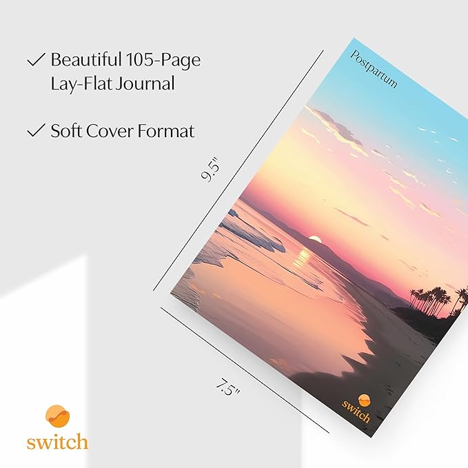 Switch Research Postpartum Journal - 2023 Daily Pregnancy Planner & Support for First Time Moms SwitchResearch