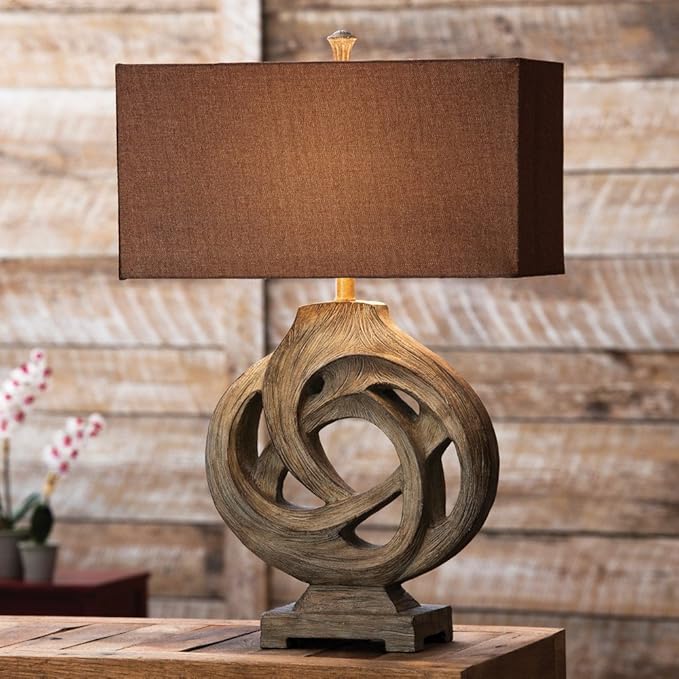 BLACK FOREST DECOR - Infinity Branch Table Lamp for Cabin, Living Room, Nightstand, Desk - Vintage Rustic Home Décor - 31" x 21" x 11" - Bloomnest